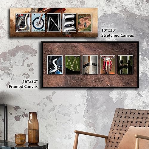 Vista 55 de Personal Prints Impresión artística con nombre personalizado de motocicleta Regalo personalizado para Harley Davidson o motorista Bloque