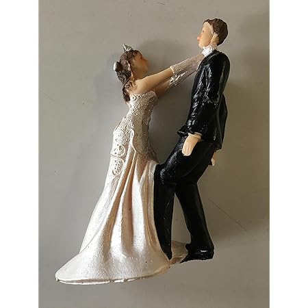 Lepetitmitron Sujet Mariage Couple Maries Humoristique De 14 Cm Amazon Fr Cuisine Et Maison