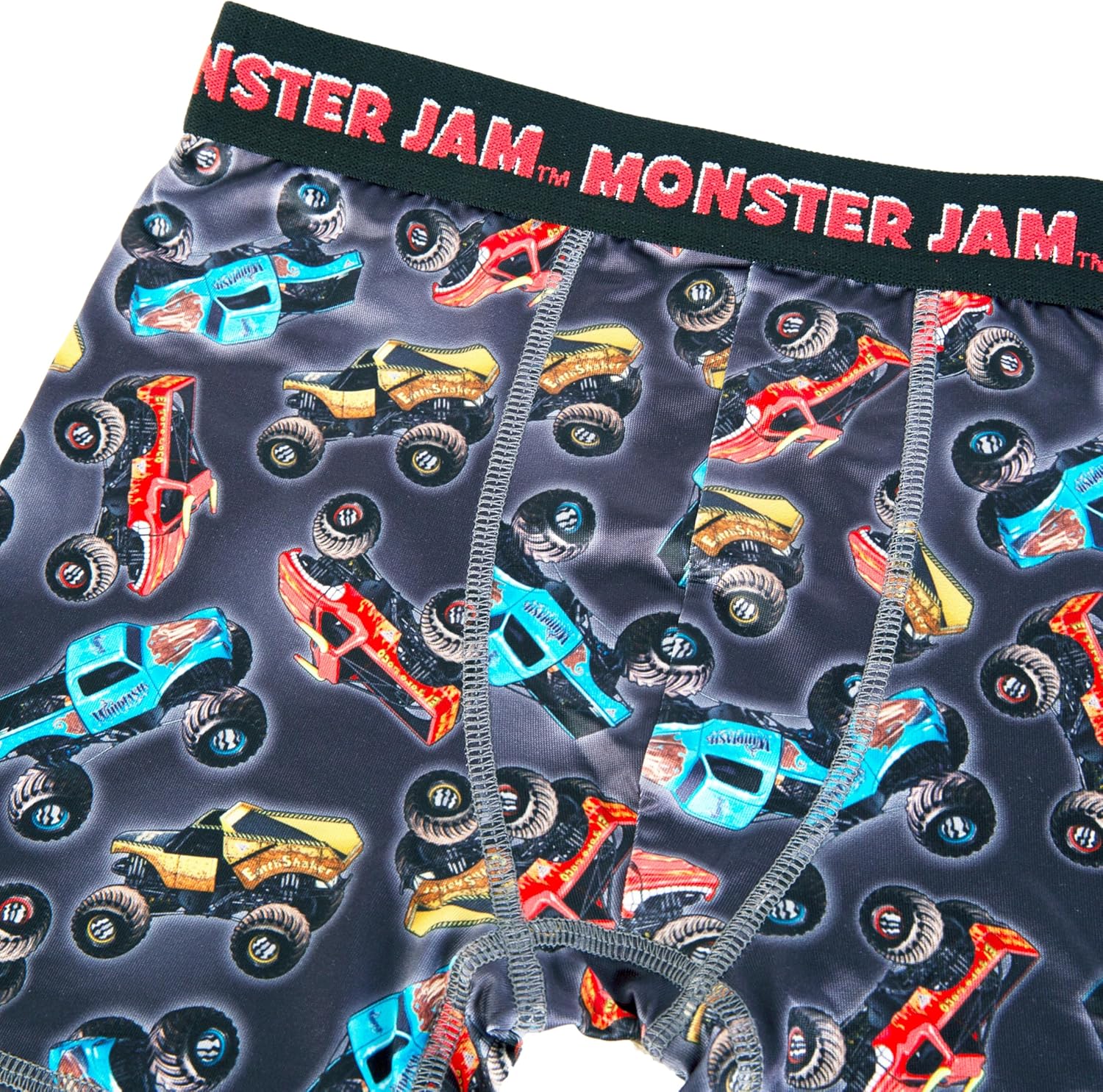 Monster Jam boys Exclusive 7-pk Athletic Boxer Briefs With Grave Digger, El Toro Loco & More, 2 - Image 3