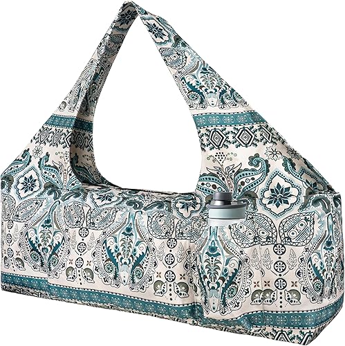 Miniatura 13 de Bolsa para esterilla de yoga – Bolsa de yoga grande con correa para esterilla de yoga, cremallera y bolsillos, bolsas de yoga y transportadores que