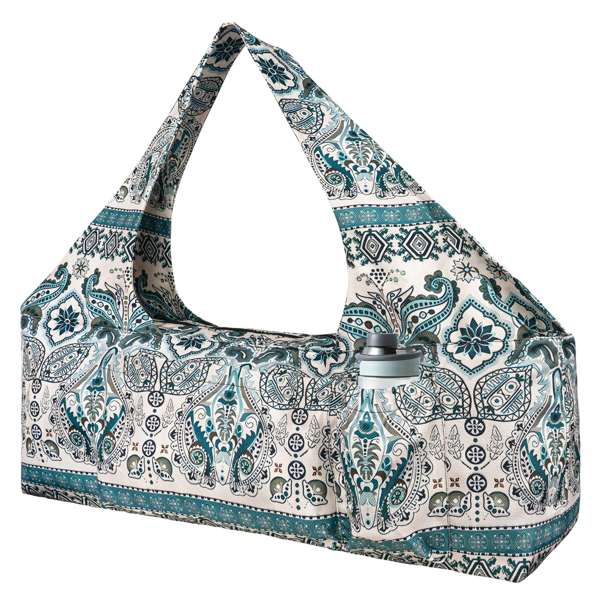 Yoga Mat Bag - Large Yoga Bag with Yoga Mat Strap, Zipper and Pockets - Yoga Bags and Carriers Fits All Your Stuff - Personalized Yoga Mat Bags for