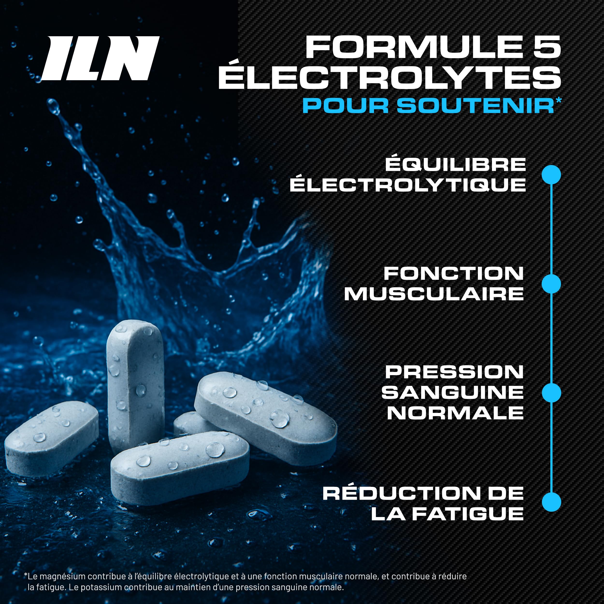 Comprimés electrolytes - Électrolytes hydratation sans sucre - 360 comprimés végan - Complexe electrolyte 1500 mg - Sans sucre + Compatible kéto