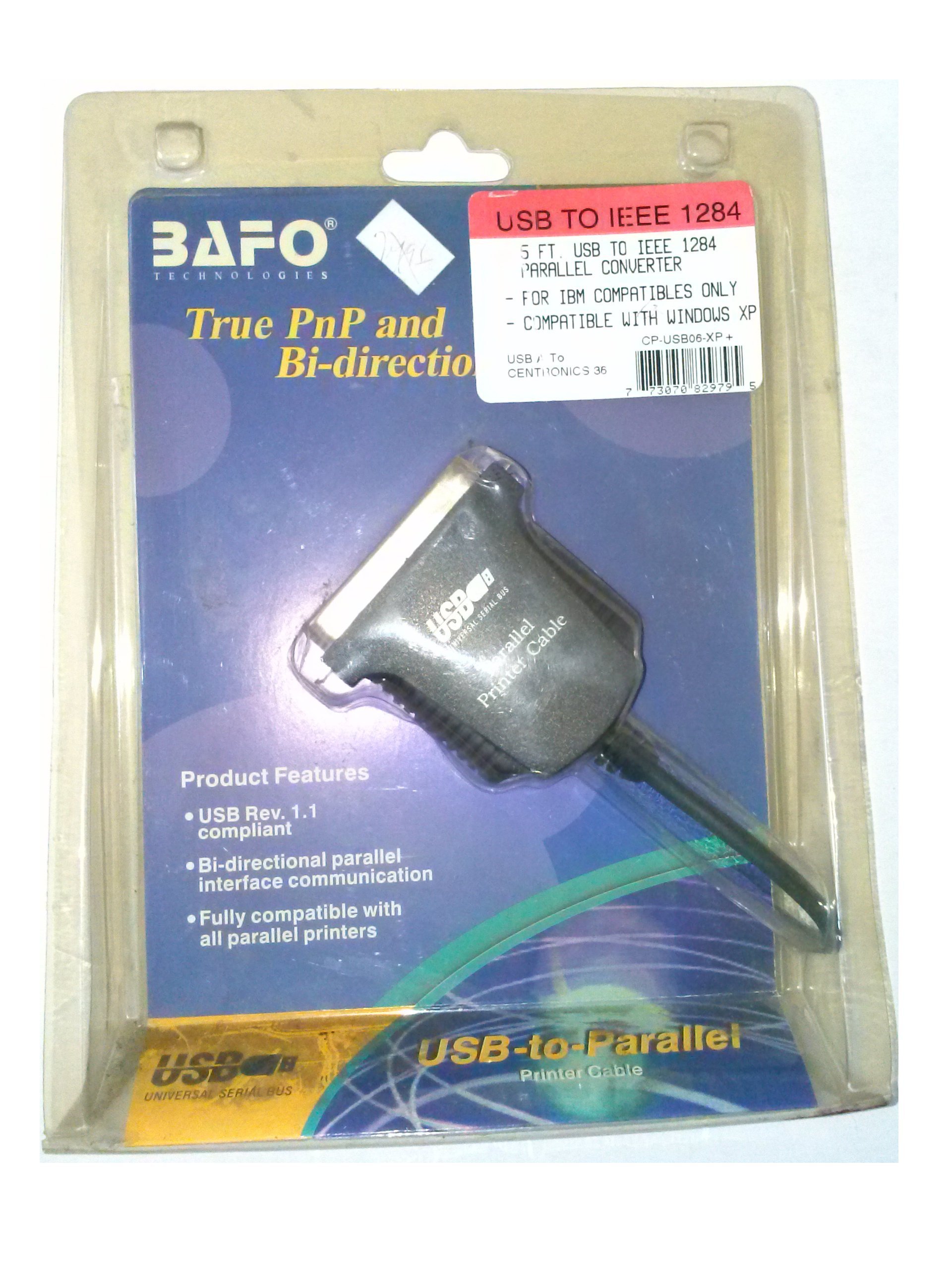 Bafo USB to IEEE 1284 Parallel Converter 5' (L)