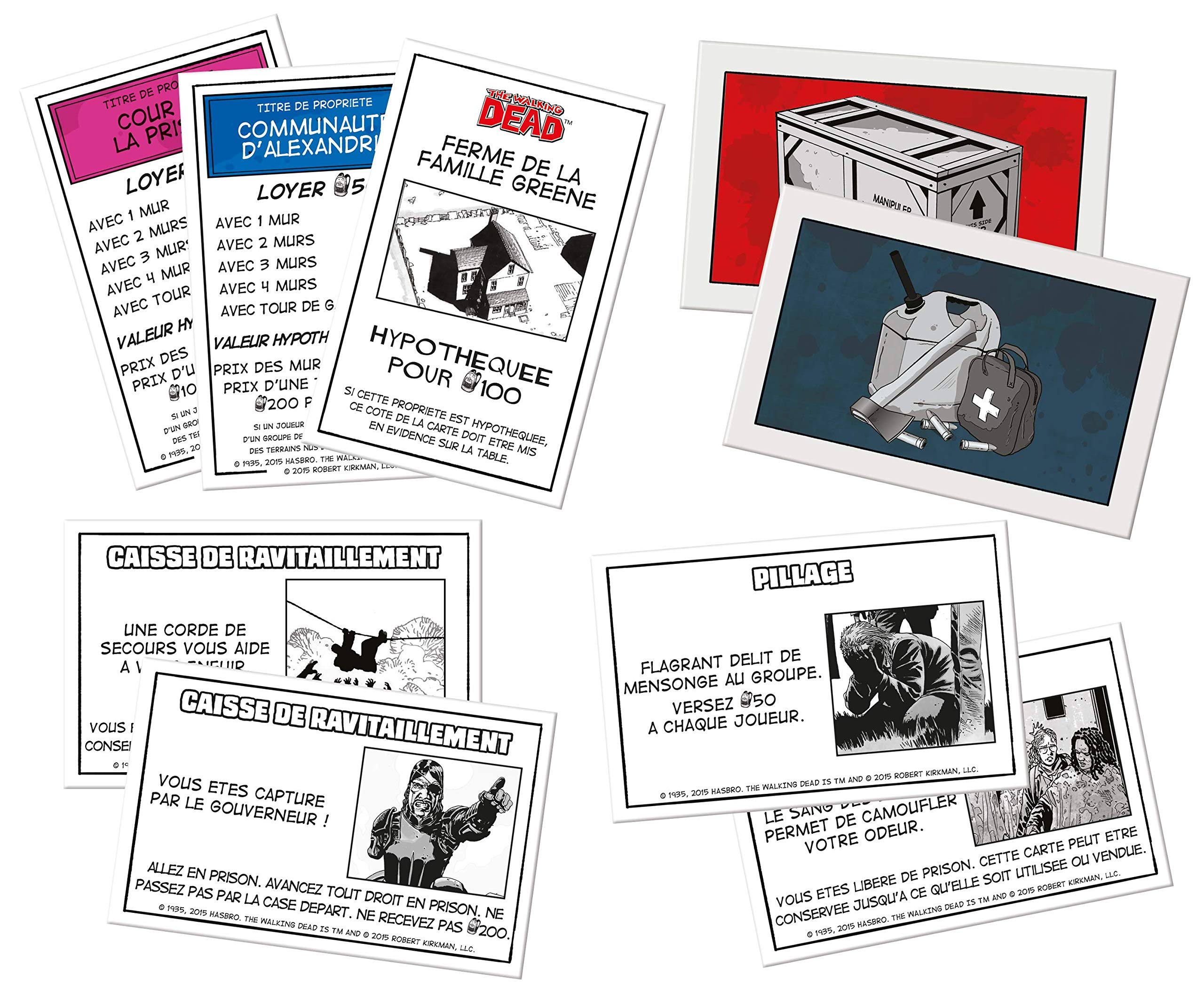 Monopoly The Walking Dead Comics - Jeu de société - Version française