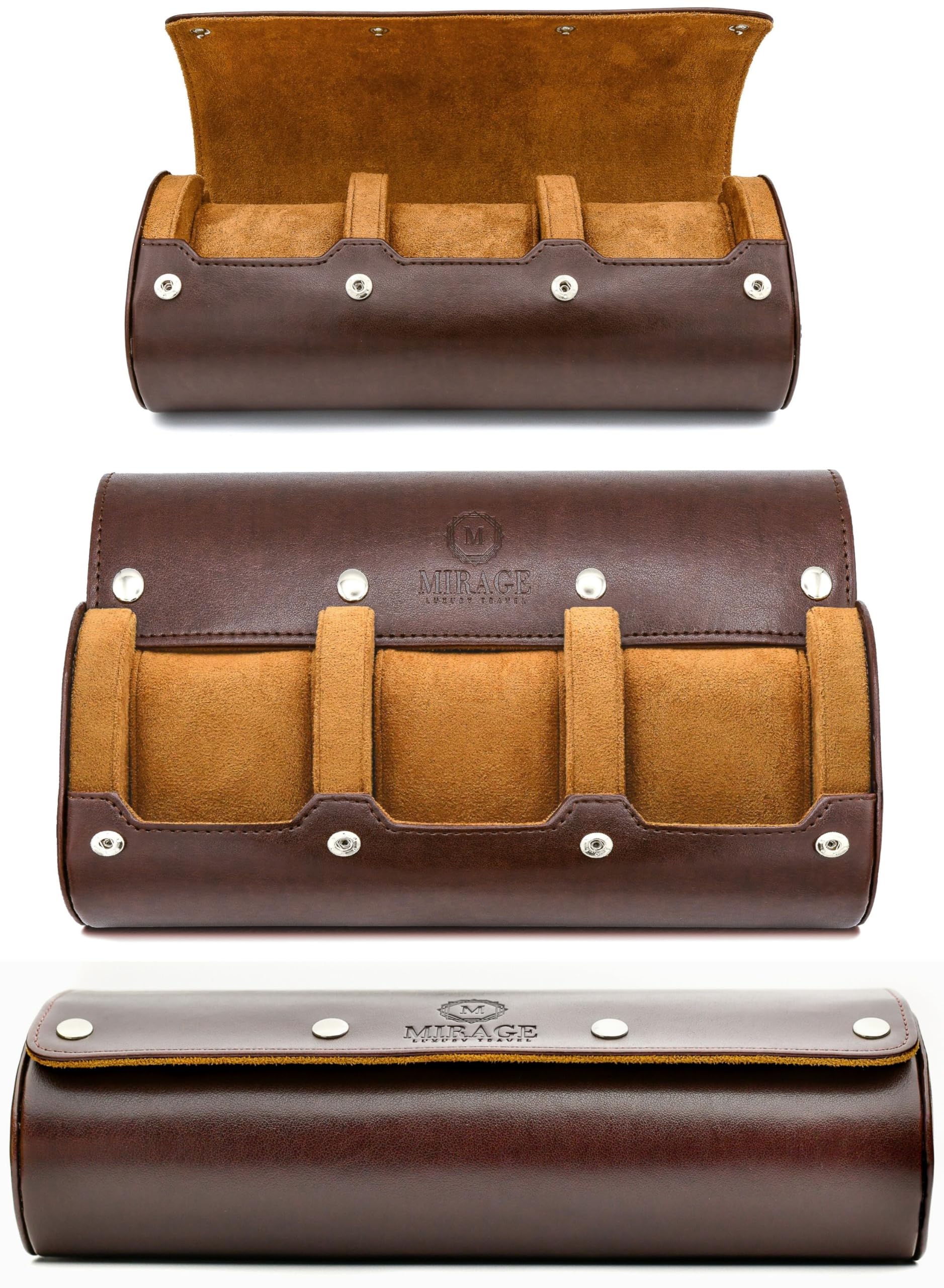 Watch Case for Men - Watch Roll Travel Case - Storage Organizer and Display - Mirage Watch Roll Case…