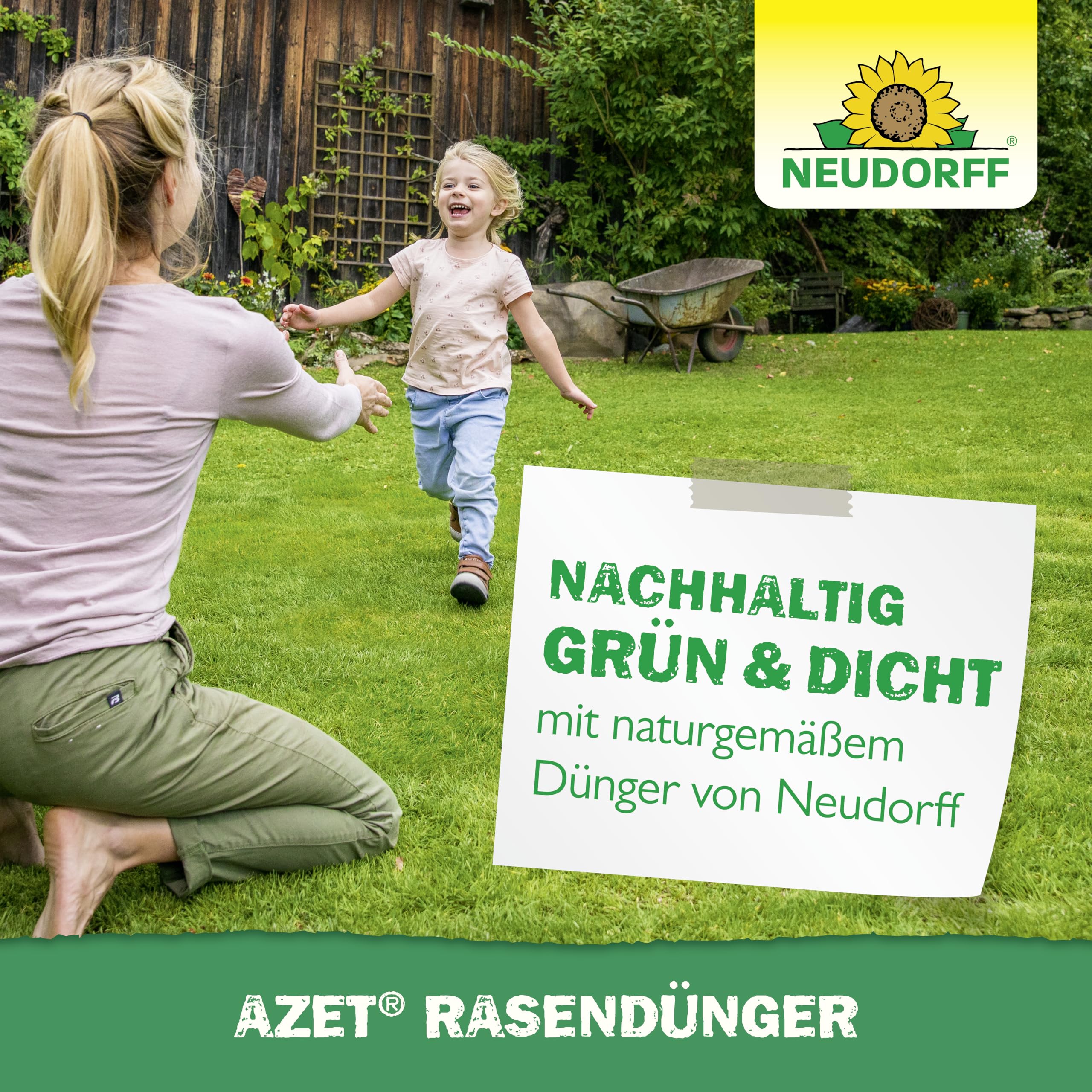 Neudorff Azet RasenDünger 201 m² Langzeitwirkung 6 Monate 10,05 kg