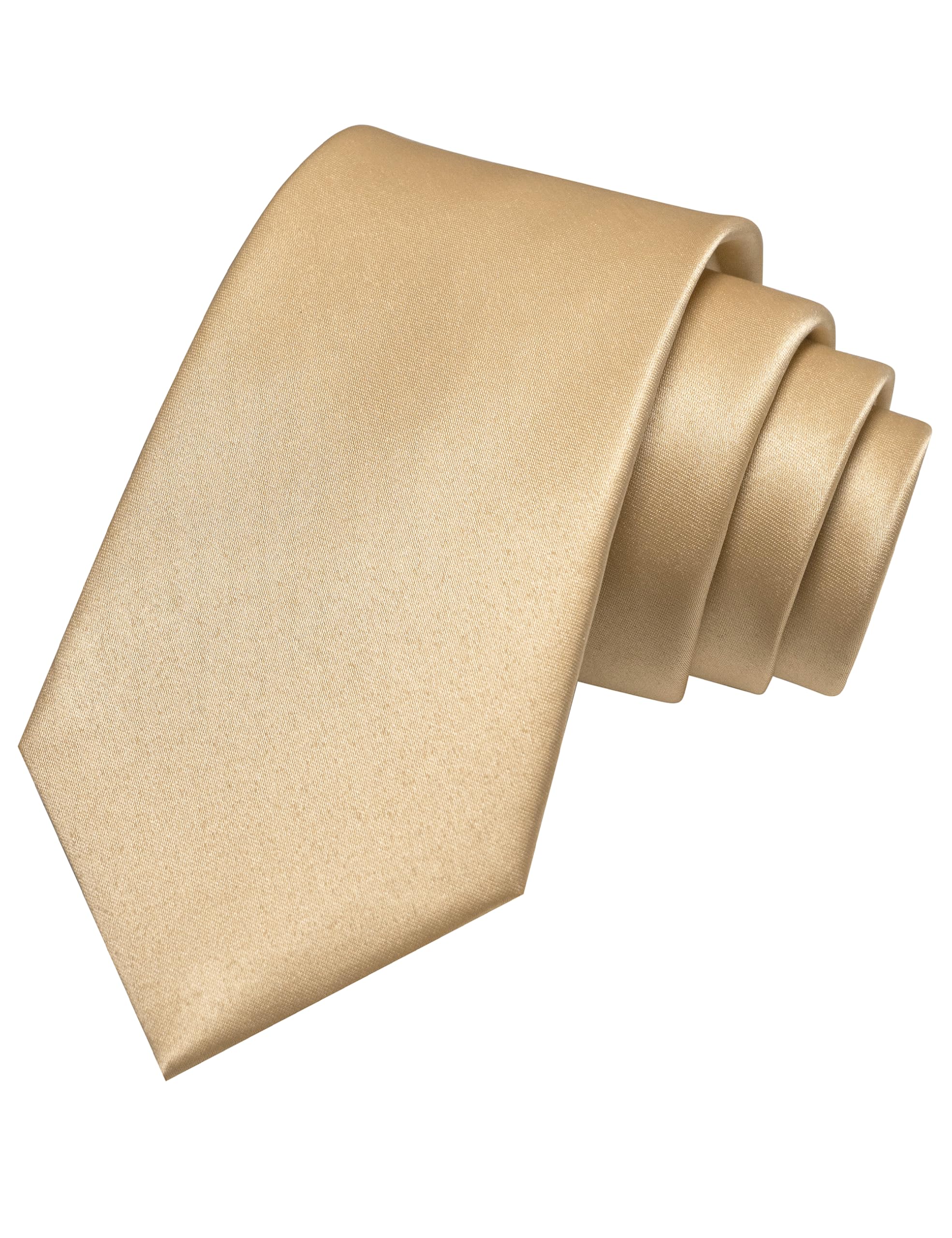 JEMYGINS Solid Color Tie Mens Necktie for Business and Wedding
