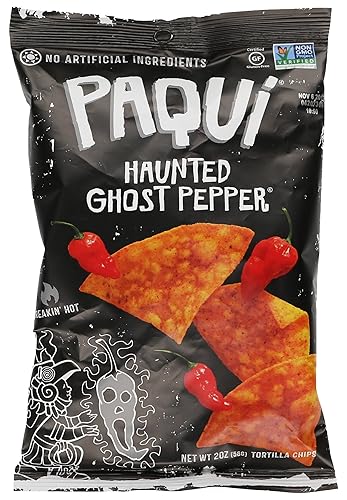 Paqui Chips de tortilla, pimienta fantasma embrujada, 2 onzas