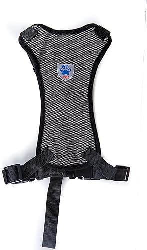 Arnés de seguridad para cinturón de seguridad para perro, grande, negro