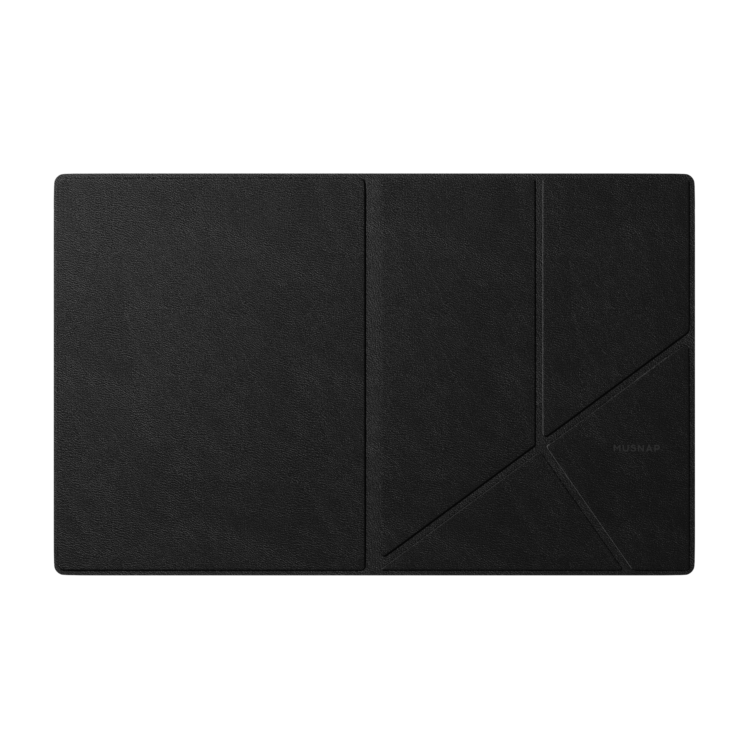 X - Funda magnética de piel con apagado y encendido automático con cierre magnético (negro)