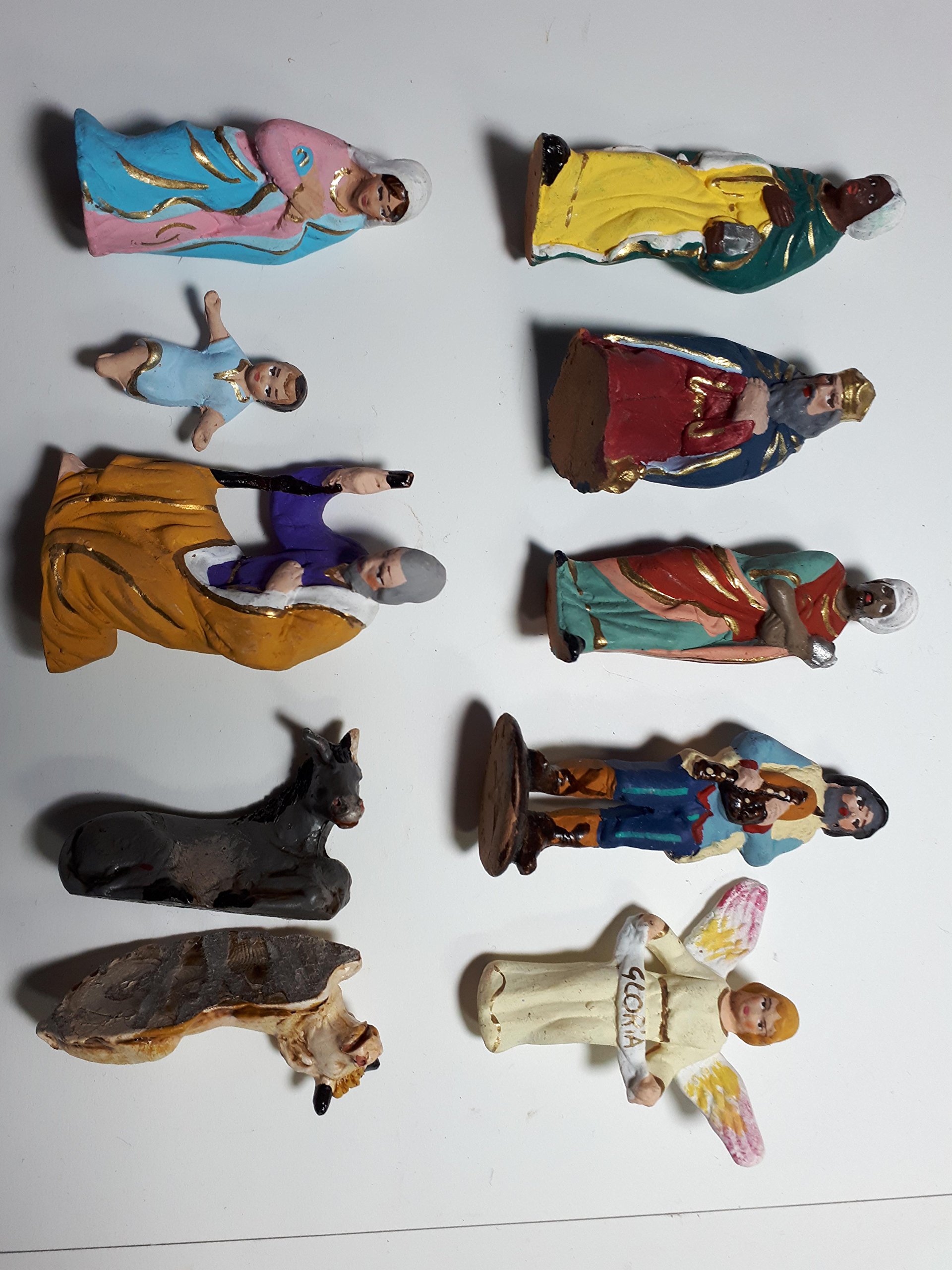 Sie erhalten 10 Hirten aus Terrakotta, Höhe 7 cm, Geburt Jesu, König, für Krippe, Heiliger Grigorium, handwerkliches ArMEN. Es gibt 10 Tage, um sie zu produzieren, erhalten Sie einen kostenlosen