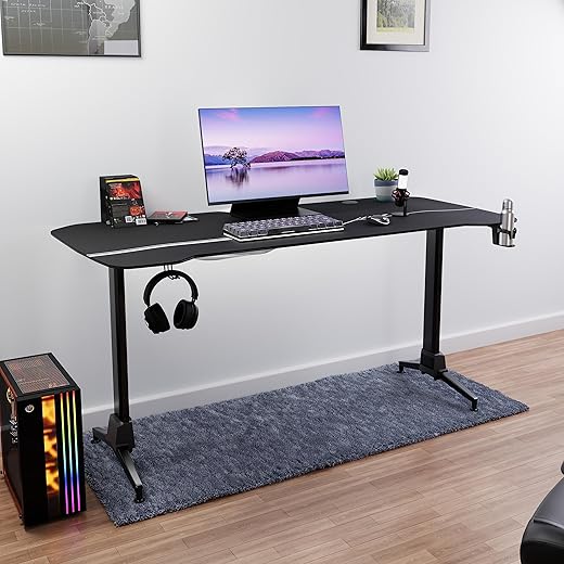 Green Soul Blaze Multipurpose Manual Height Adjustable Study Laptop Computer Desk Table, Ergonomic Sit Stand Solution, Ideal for Home Office Work…