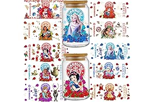 UV DTF Wrap Cup Transfer for Glass Disney