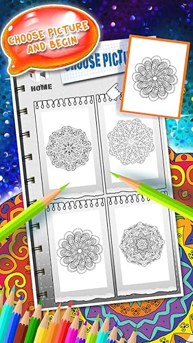 Livro de colorir Mandala