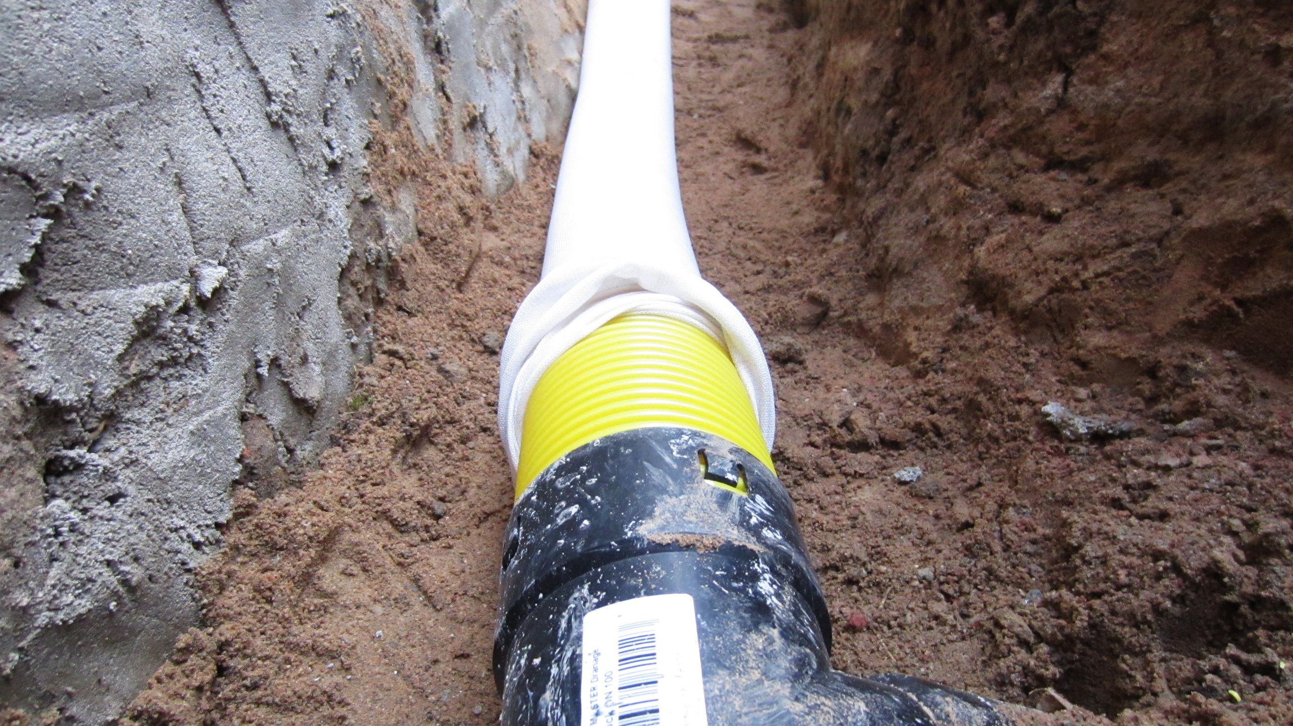 Sistema Drenaggio Professionale Tubo Di Scarico DN100 Giallo 5 M E Tubo