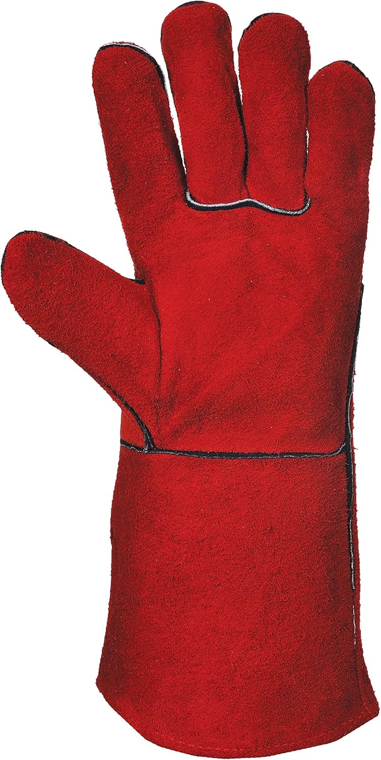 Welding Gauntlets Welding protection Cow Split Leather Welding Glove