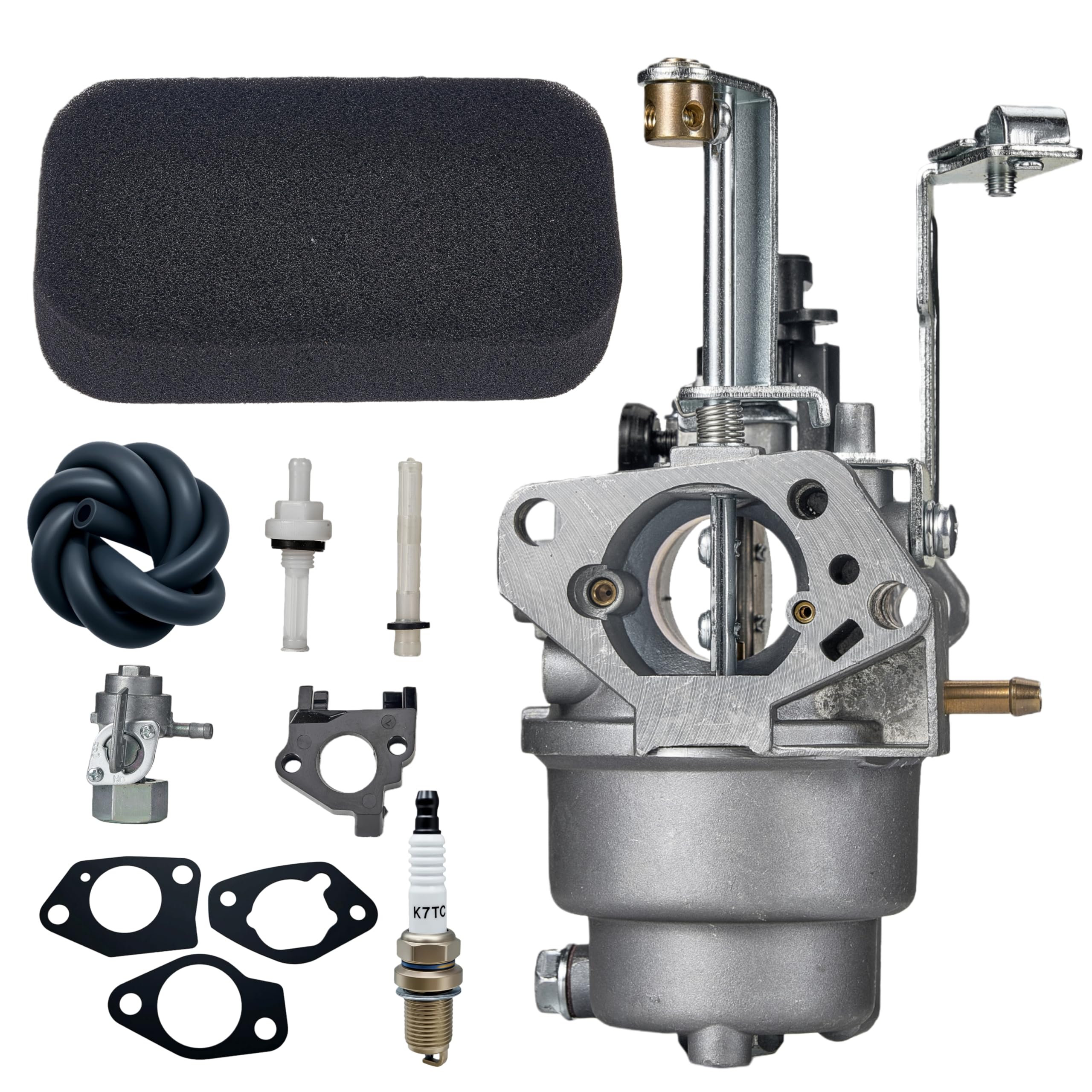 511-7277 carburetor with Air Filter Oil pipe spark plug gasket kit For CAT Caterpillar RP6500 RP6500E Gas Generator Replaces# 511-7277