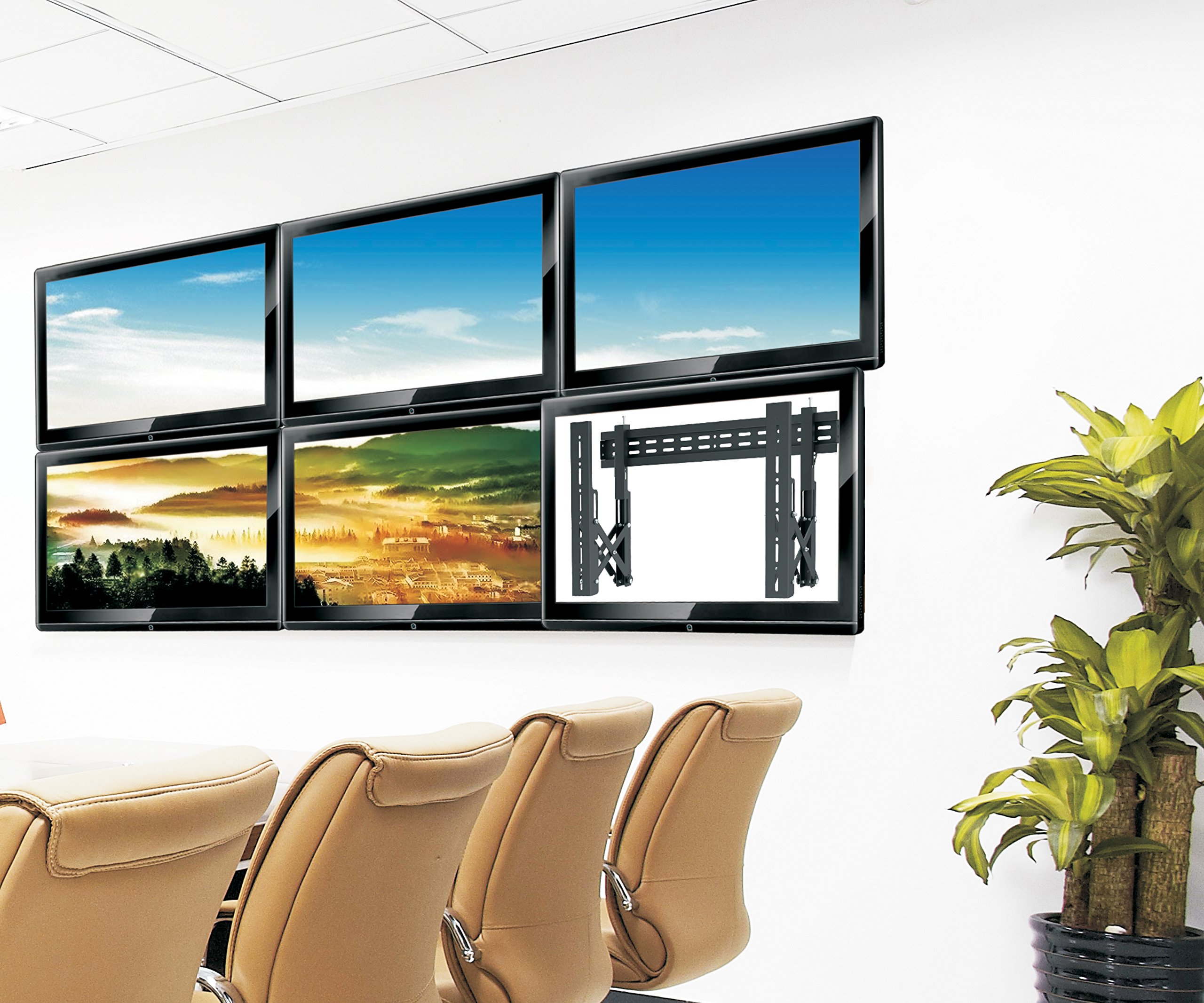 Sopar 23175 supporto da parete per tv a schermo piatto 152,4 cm (60") Nero