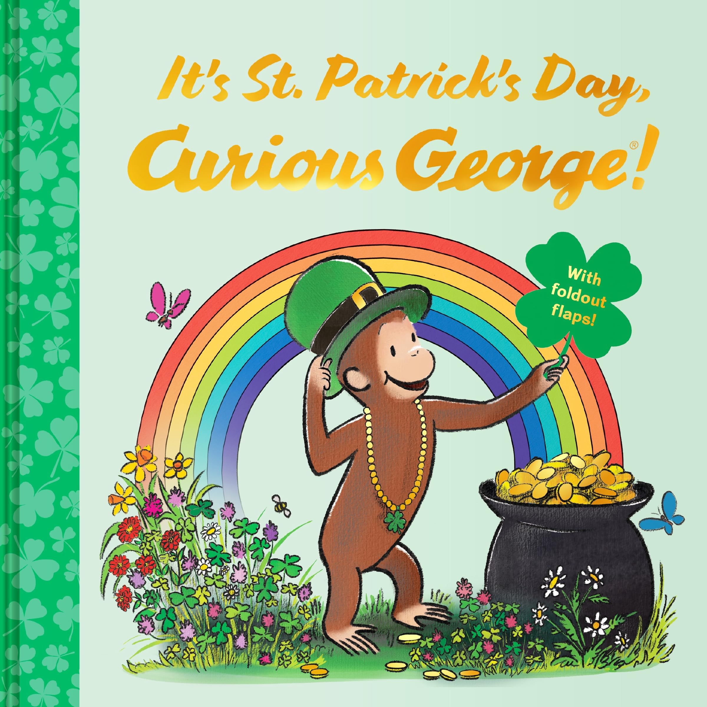 It’s St. Patrick’s Day, Curious George!: Includes 7 Fold Out Flaps for Interactive Fun