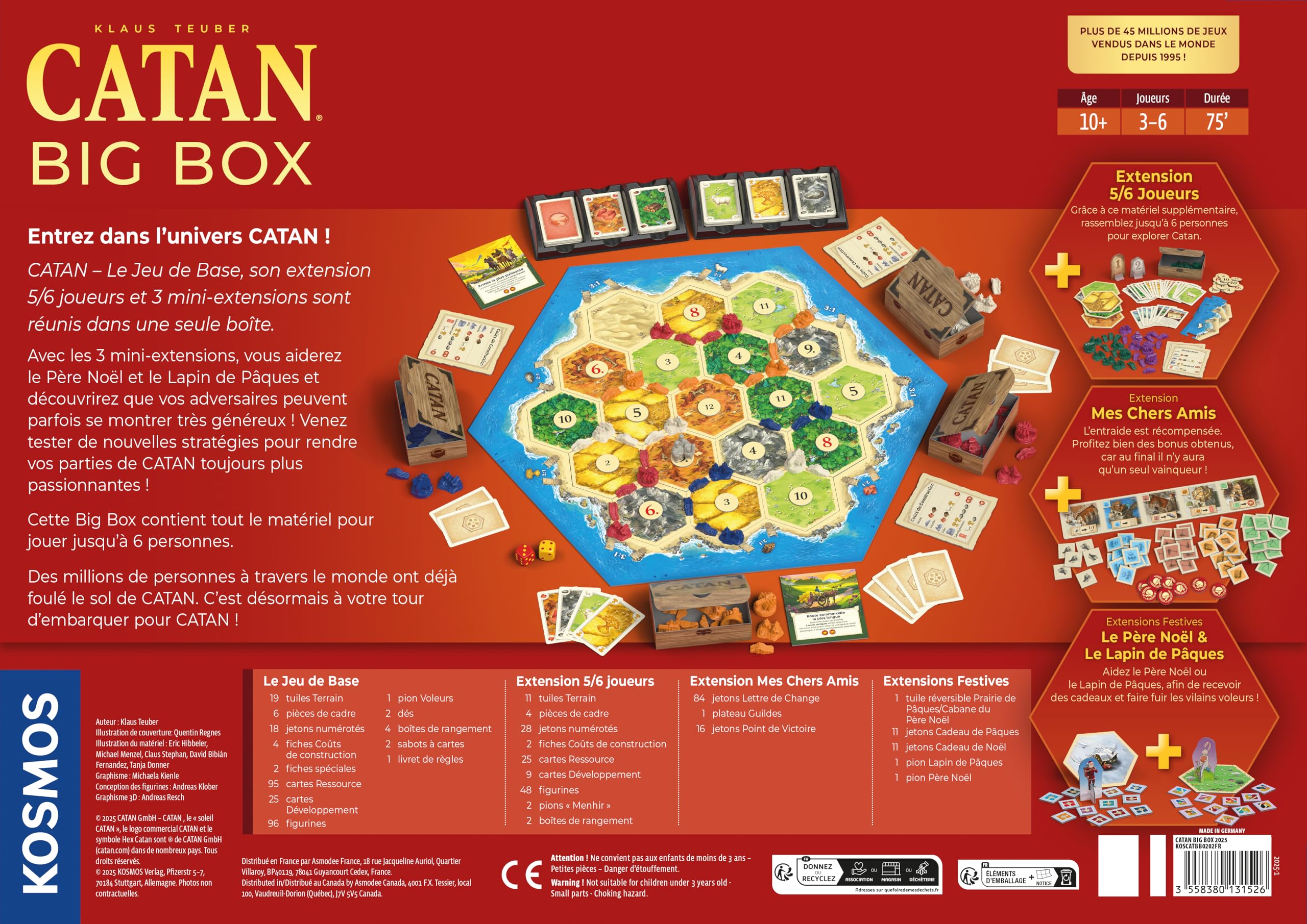 Asmodee - Catan Big Box 2025 - Kosmos - Jeu de Société stratégique