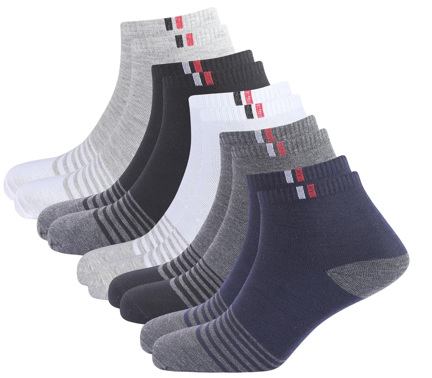 SJeware Polyester 5 Pairs Stripped Ultra Soft Ankle Length Socks For Men & Women, Multicolor, Pack Of 5, Free Size,105 - Review, Price and Buying Guide