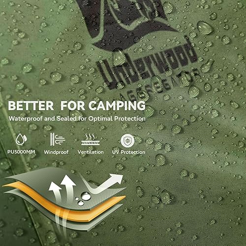 Miniatura 5 de Tienda de campaña para mochilero de 12 persona para camping, tienda de campaña ultraligera e impermeable, tienda de campaña compacta fácil de