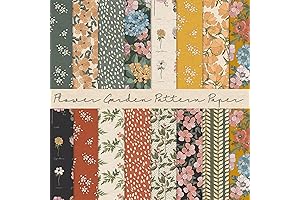 Whaline 30Pcs Flower Cardstock: Elevate Your DIY Creations with Floral Flair