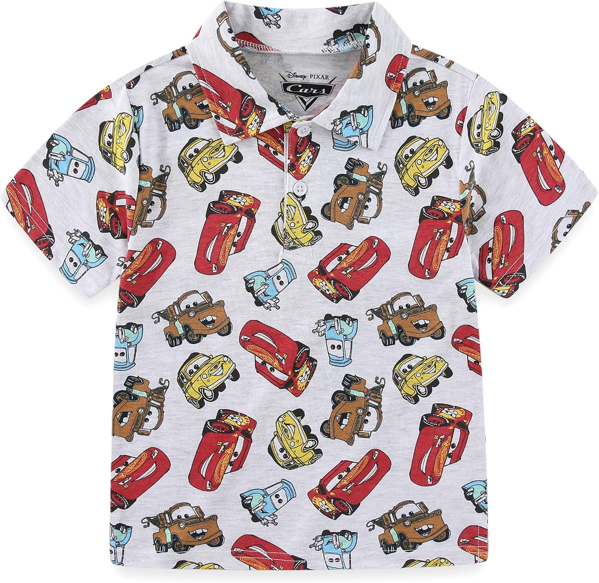 Disney Mickey Mouse Toy Story Cars Polo de manga corta para niños pequeños y grandes