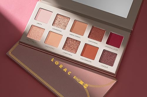 Miniatura 5 de LORAC Paleta de sombras de ojos sin cremallera, acabado mate y purpurina