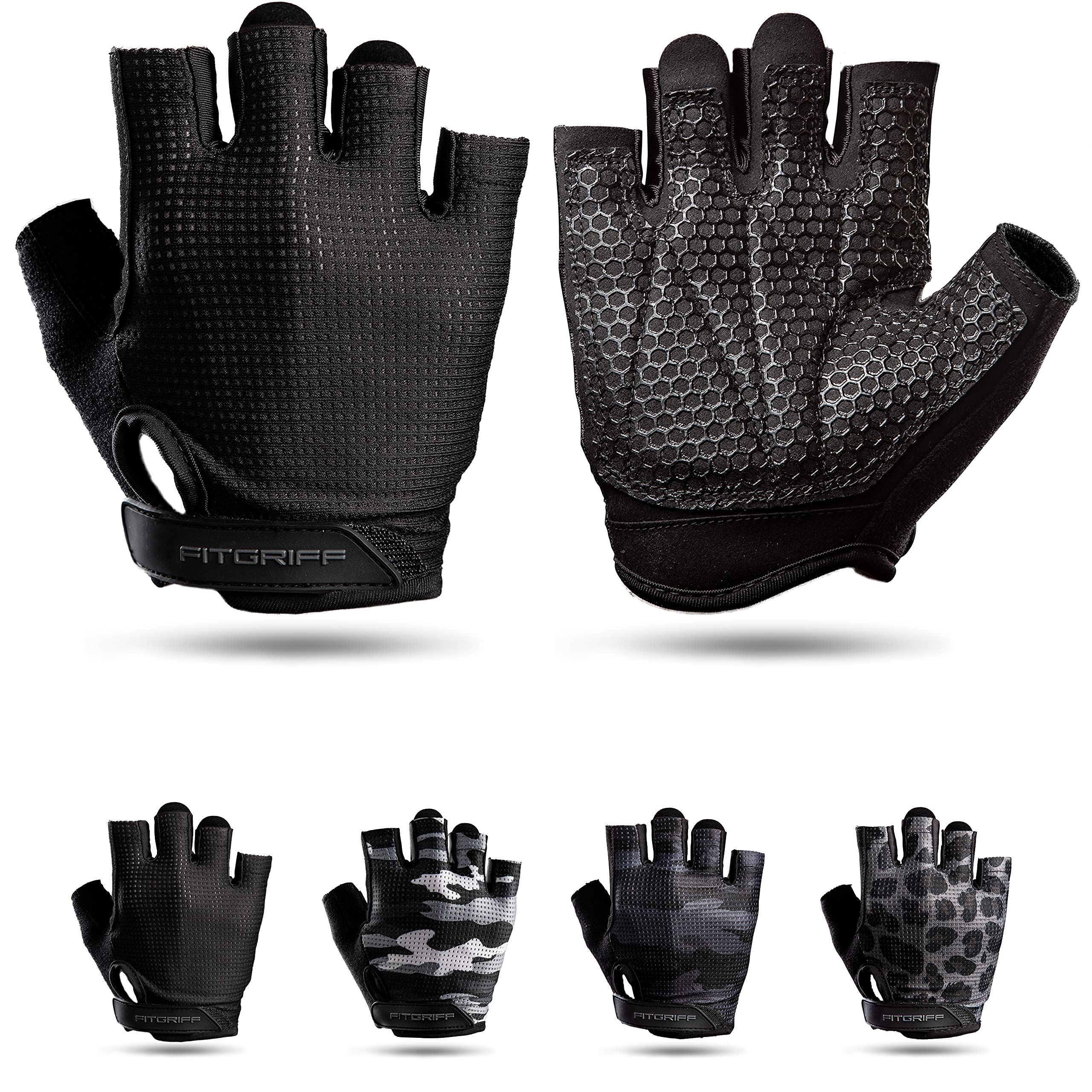 Fitgriff® Trainingshandschuhe V3 für Damen und Herren - Fitness Handschuhe für Krafttraining, Kraftsport, Training