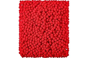 2000 Pack Mini Red Pom Poms for Festive Crafts