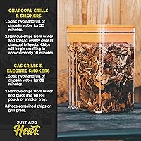 Vista 3 de Fire & Flavor Premium Virutas de Madera para Ahumar Totalmente Naturales, 2 Libras, Nogal