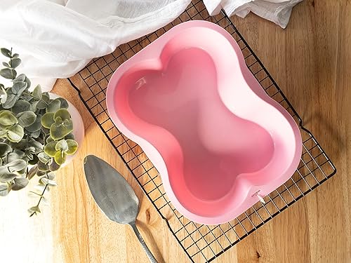 Miniatura 2 de Puppy Cake Molde de silicona en forma de hueso de perro (rosa)