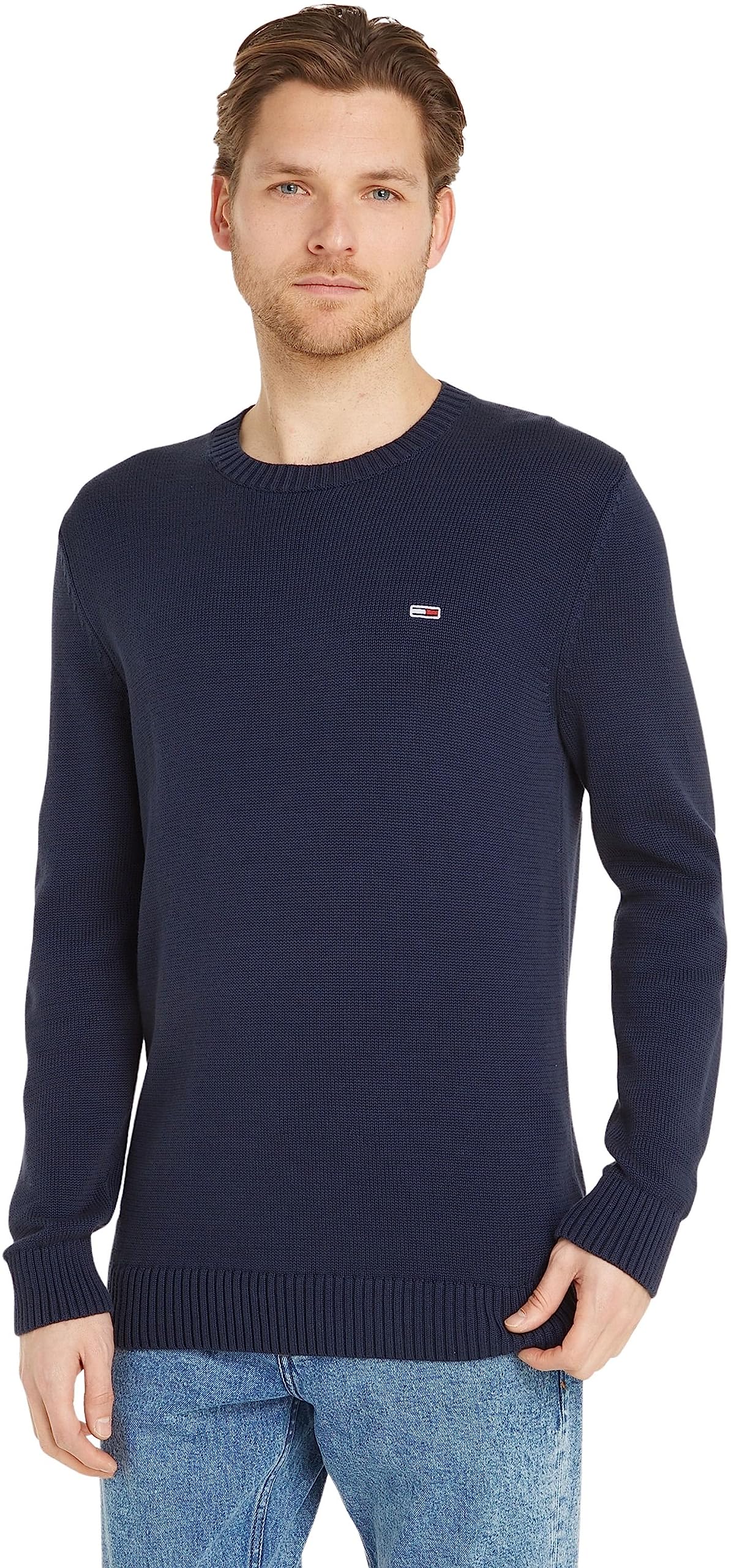 Tommy Jeans Pullover Uomo Essential Crew Neck Pullover in Maglia