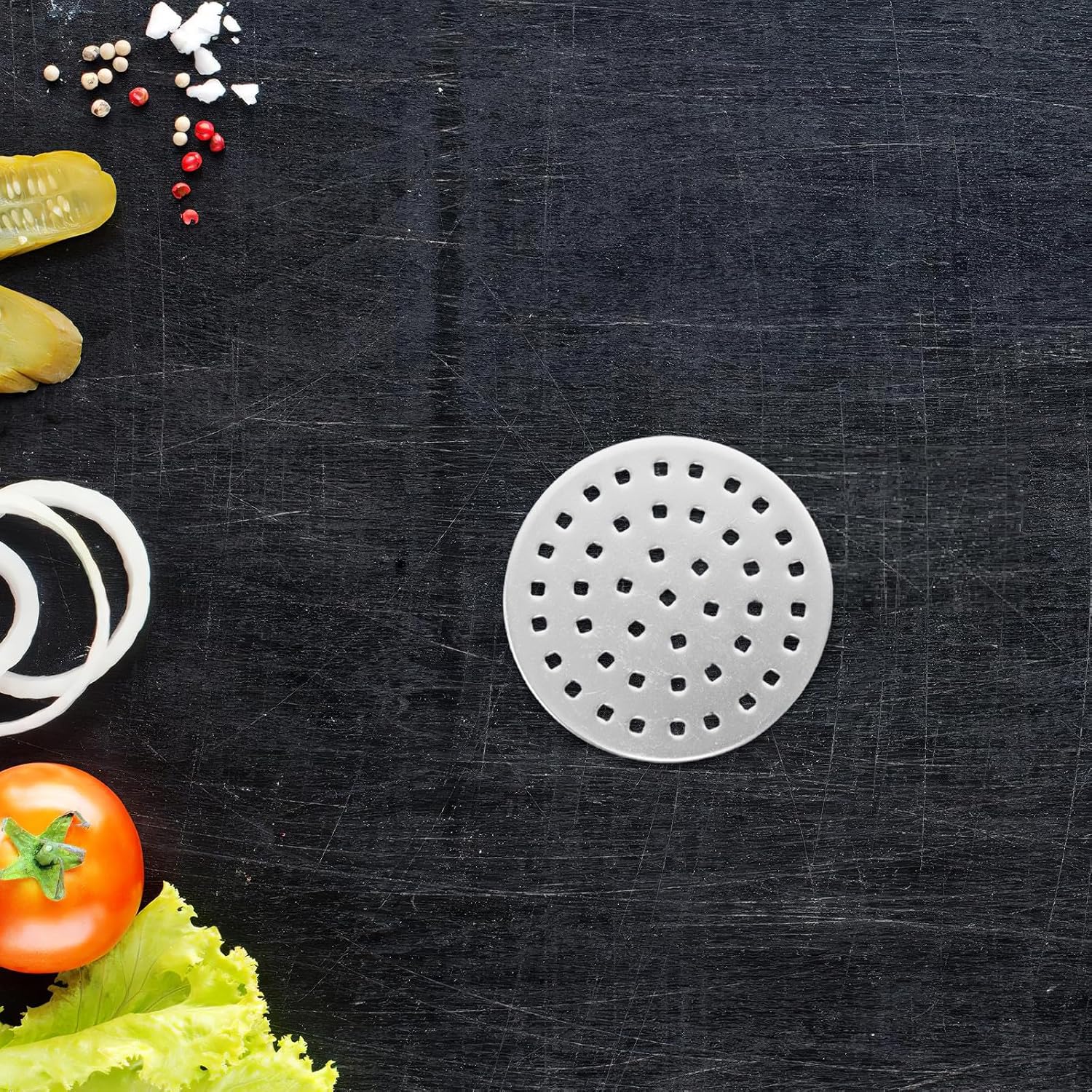 2PCS Automatic Electric Pasta Maker Moulds Disc Replacement - Stainless Steel Thin and Square Mold Attachment for Homemade Spaghetti Accessories