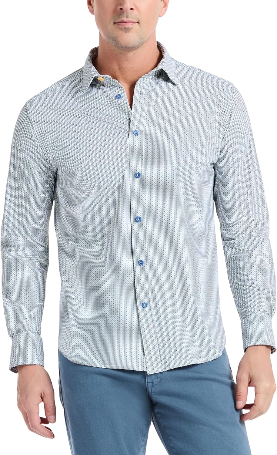 Robert Graham Mens CAVEDA Long Sleeve Button Down Woven Shirt, 2XLARGE, Multi