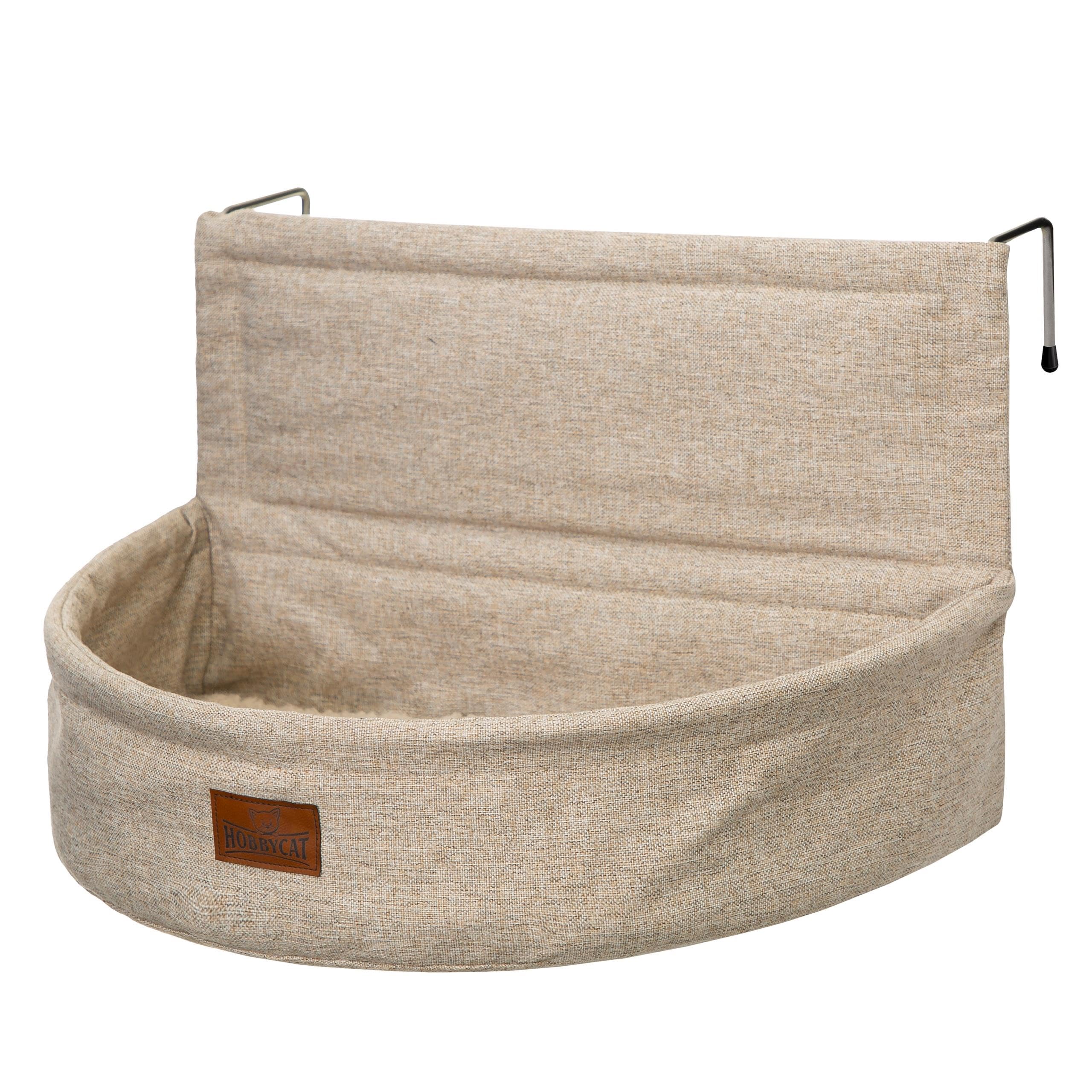 PillowPrim Lit pour chat pour chauffage - Lit de radiateur pour chat - Lit chauffant pour chat en peluche douce - Hamac pour chat à suspendre - Convient à tous les radiateurs - Stable et confortable