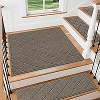 Vista 19 de COSY HOMEER - Alfombra antideslizante para esquinas de peldaños interiores, alfombras de escaleras para despegues resistentes al deslizamiento