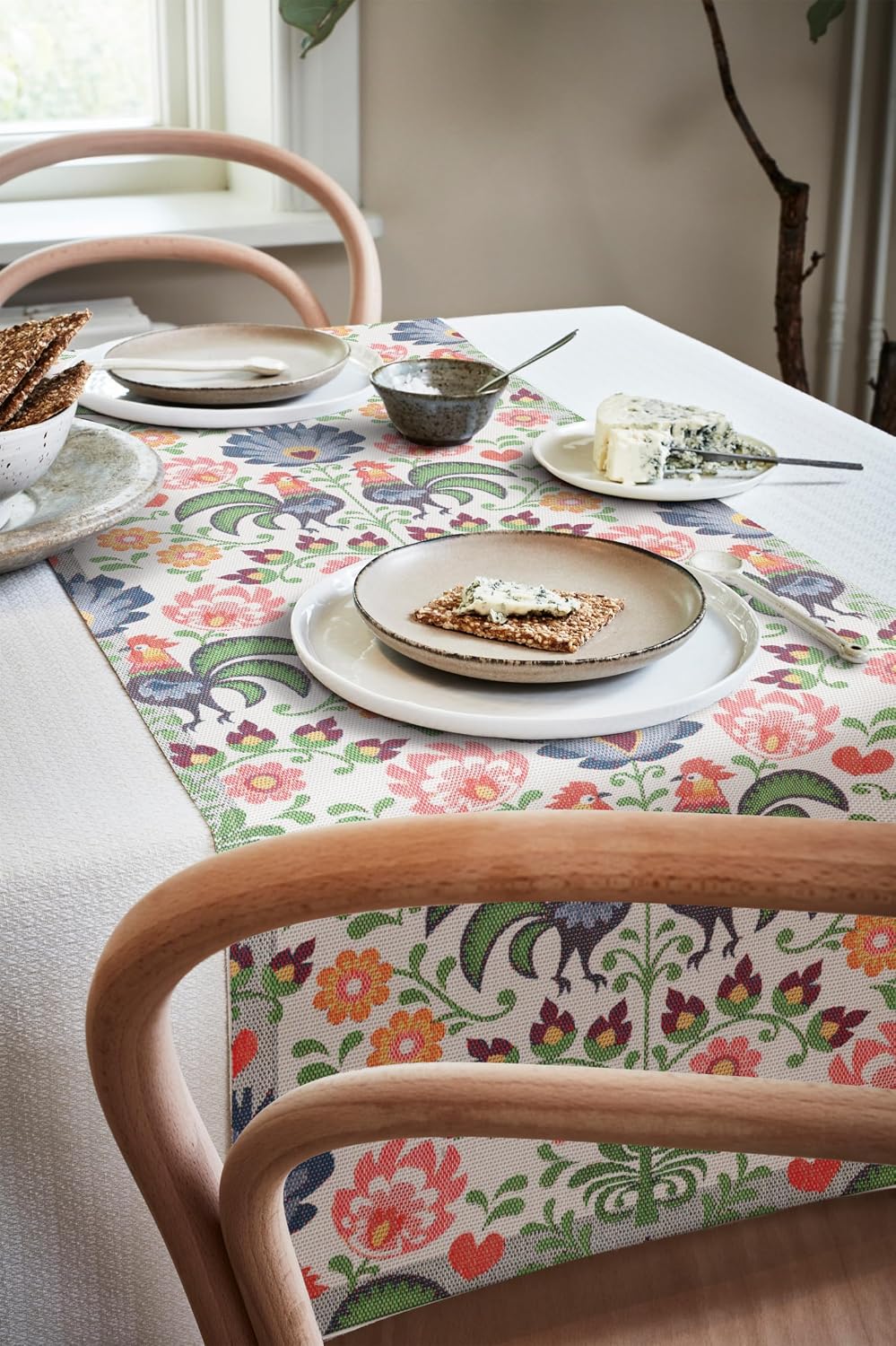 Ekelund Weavers - Rooster -100% Organic Cotton Table Runner - @14 x 47 inches