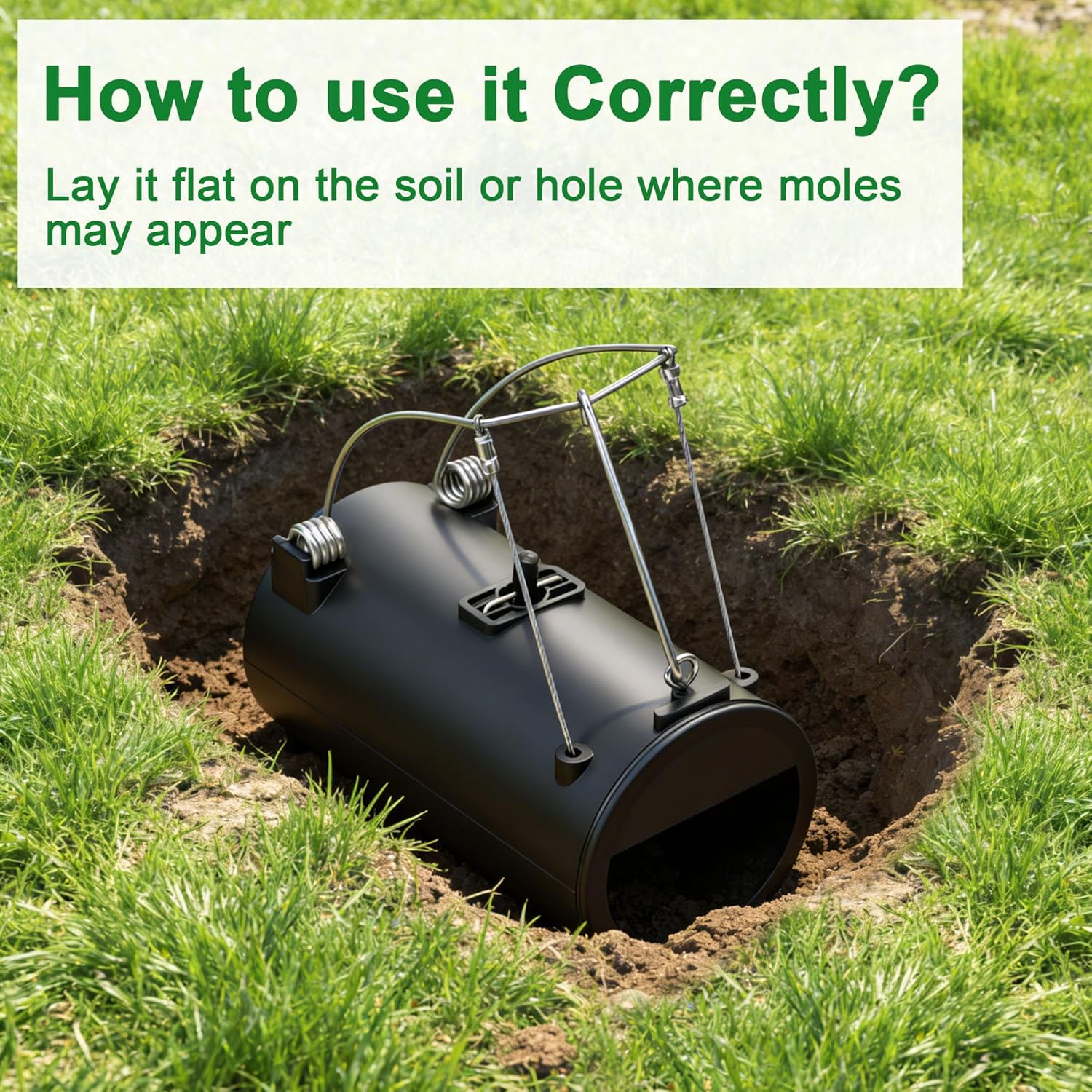 Gopher Trap 2 Pack – Mole Trap Gopher Releasable Vole Trap, Gopher Hawk Ideal for Lawns, Farms, Vegetable Gardens, Professional & Home Gardeners