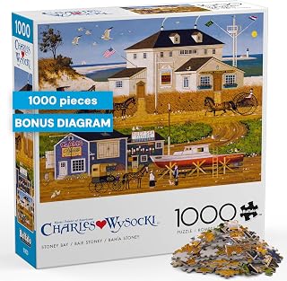 Buffalo Games - Charles Wysocki Stoney Bay - 1000 Piece Puzzle for Adults