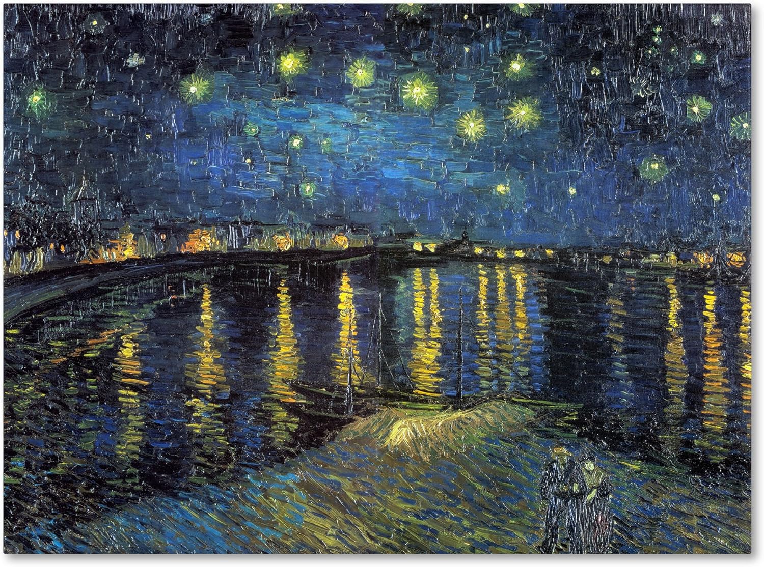 The Starry Night II 1888 By Vincent Van Gogh 35x47 Inch Canvas Wall Art The Starry Night II 1888 By Vincent Van Gogh 35x47 Inch Canvas Wall Art
