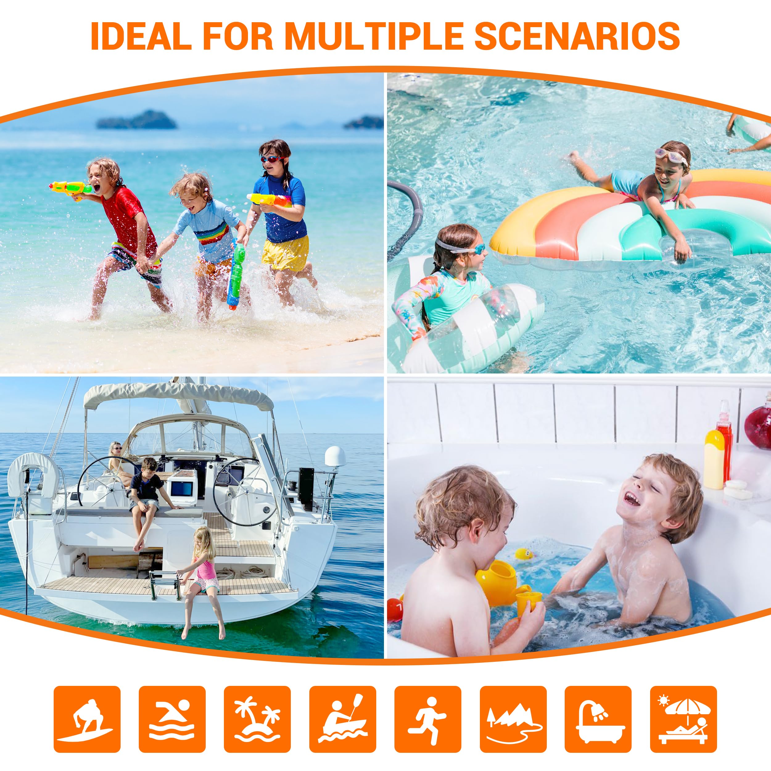 Serviettes de plage à capuche pour enfants de 6 à 13 ans, manches 3/4 pour grands enfants, serviettes de bain épaisses