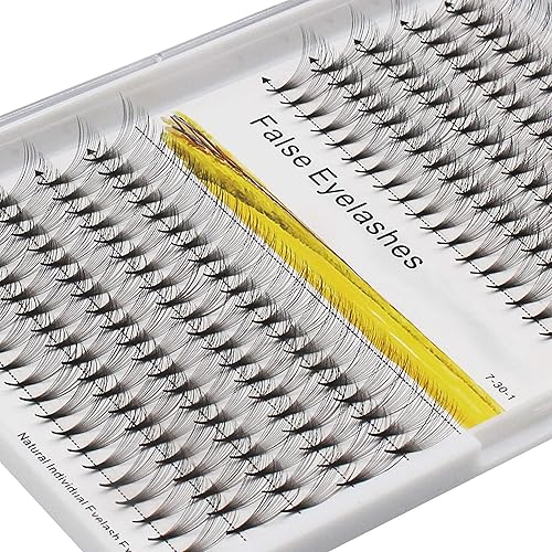 Miniatura 2 de Dedila -10Rows Pro Injerto de tallo largo 14D natural largo negro suave y ligero, pestañas postizas individuales en racimo de abanicos anchos