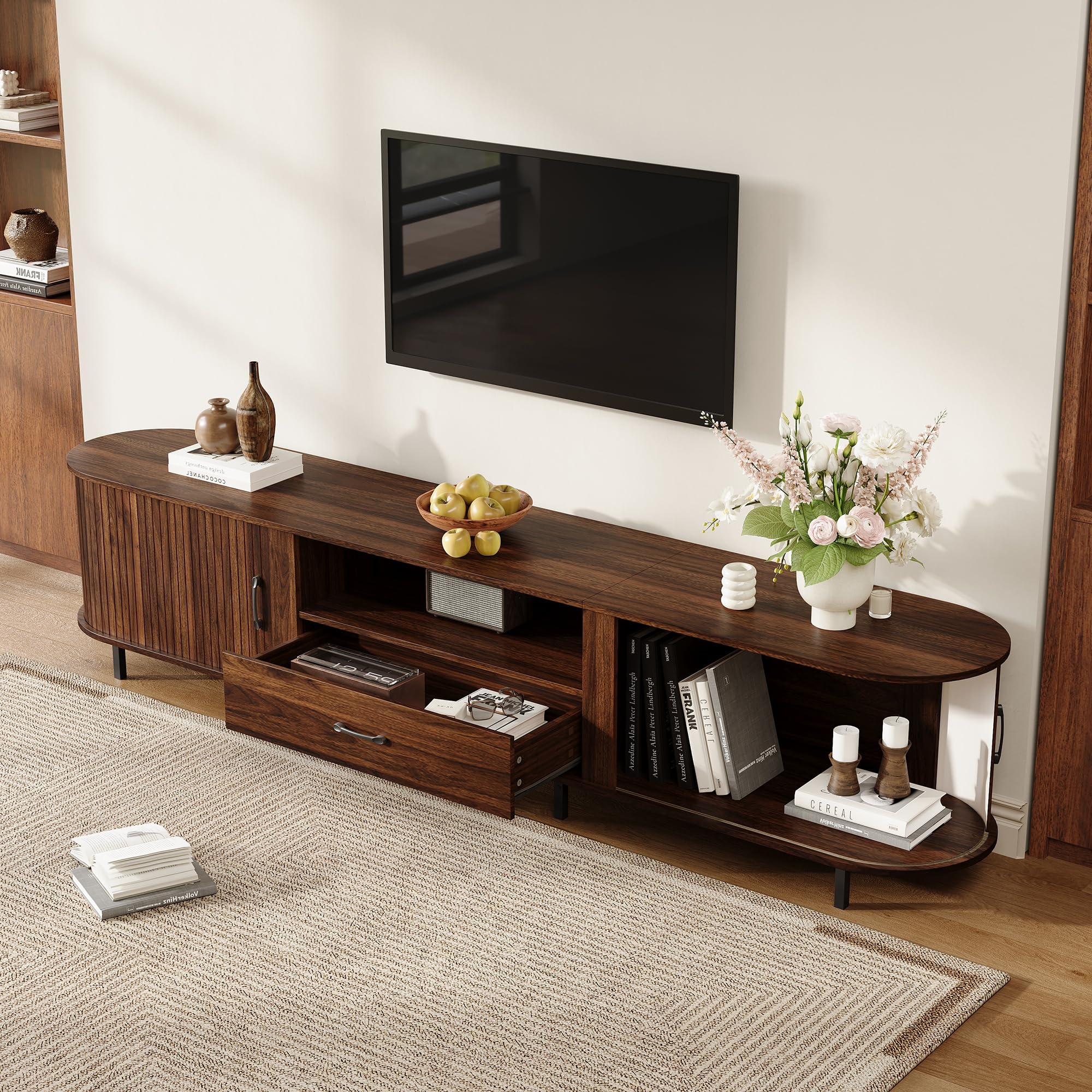 Mobile TV 180 x 40 x 50 cm, in MDF, credenza, per TV da 75 pollici