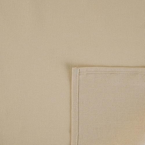 Miniatura 2 de Servilletas finas de tela mezclada de color sólido  Juego de 12 (15.7 x 15.7 in)  para eventos y uso doméstico (beige)