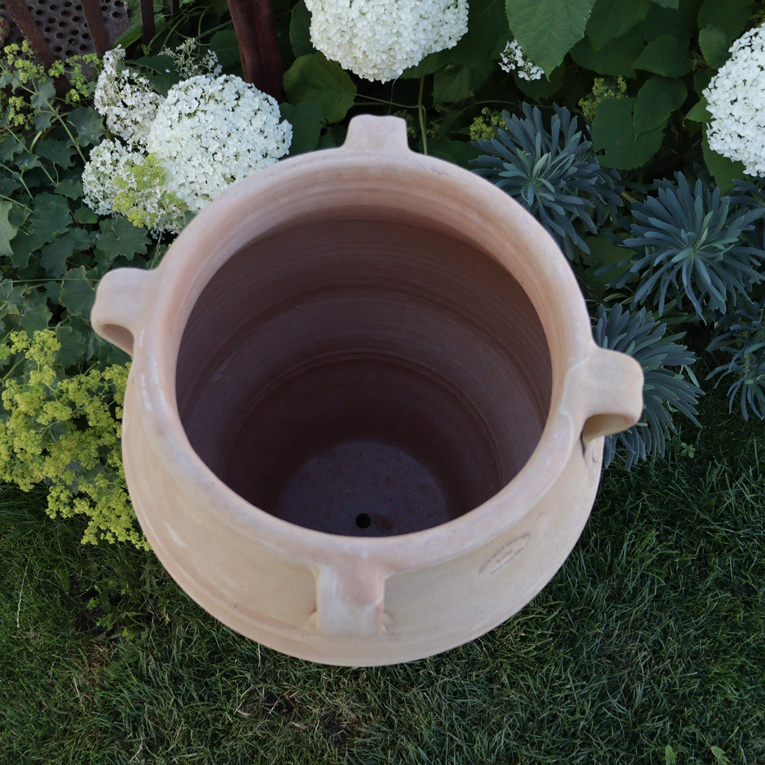 Palatina Werkstatt Esclusiva anfora in terracotta, 70 cm, 100% fatto a mano, bellezza inconfondibile per il vostro giardino e interni