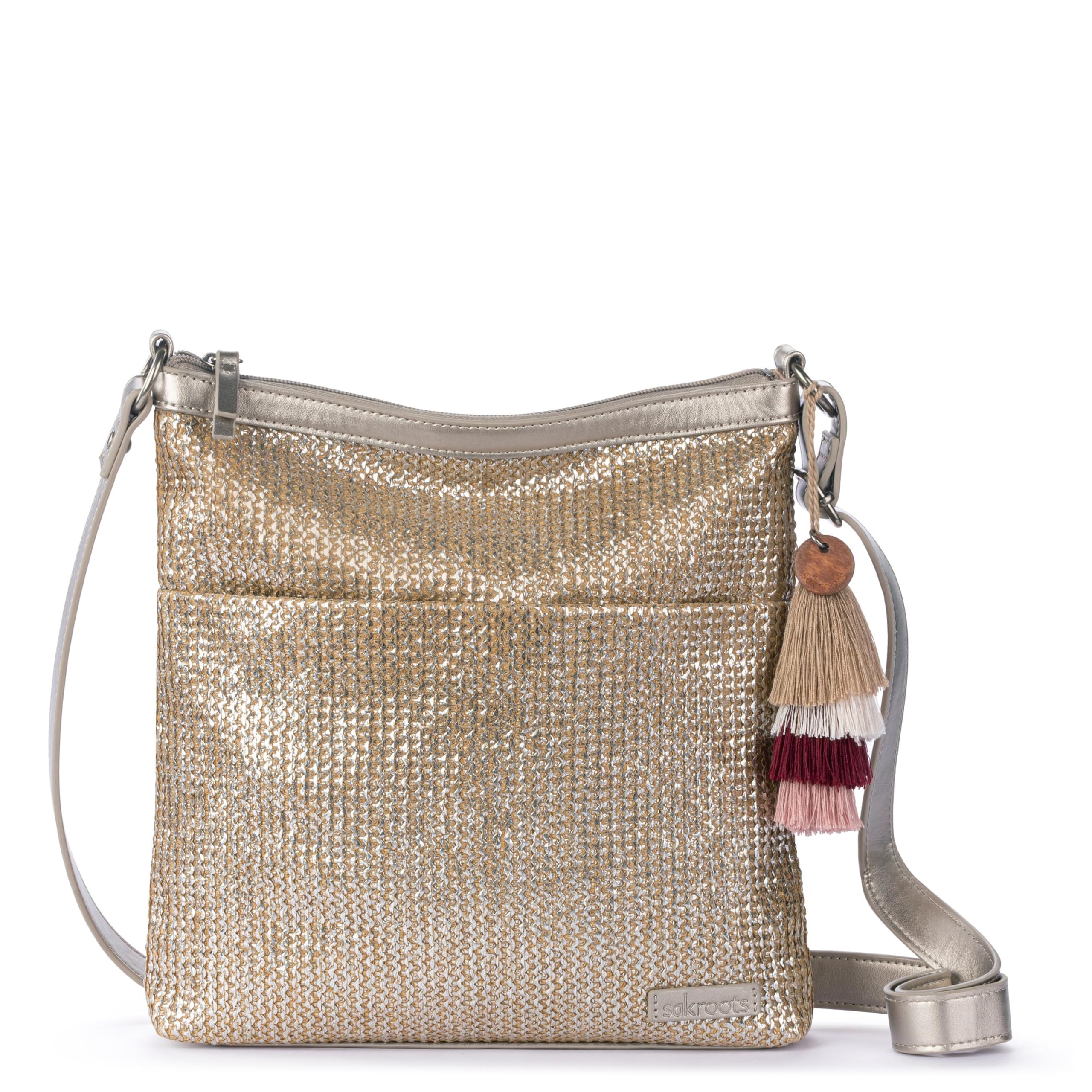 The Sak Basic Crossbody Purse - Cross Body Handbag For Everyday &amp; Travel - Zipper Closure &amp; Adjustable Strap