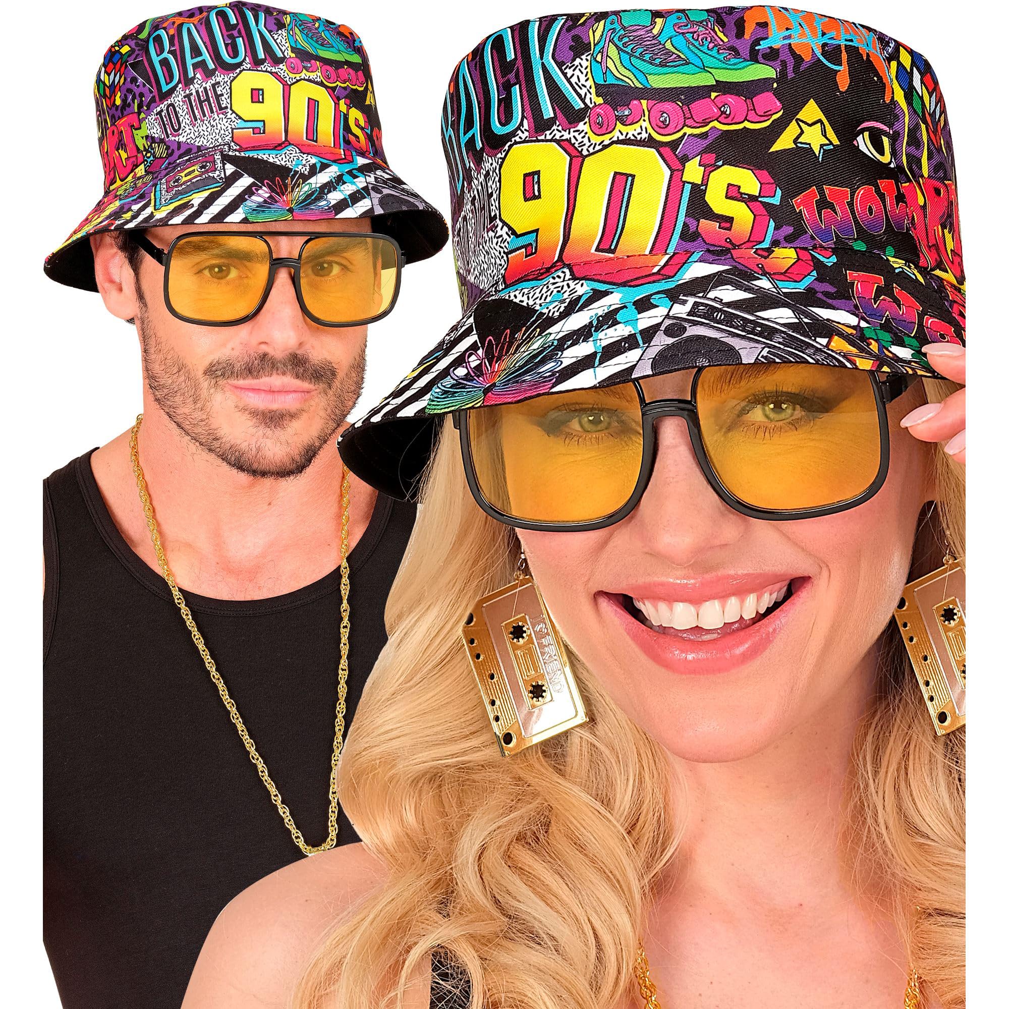 W WIDMANN Milano Party Fashion 28574 Unisex Fishing Hat - Adult 90s, 23 x 39 x 2 cm - Image 3