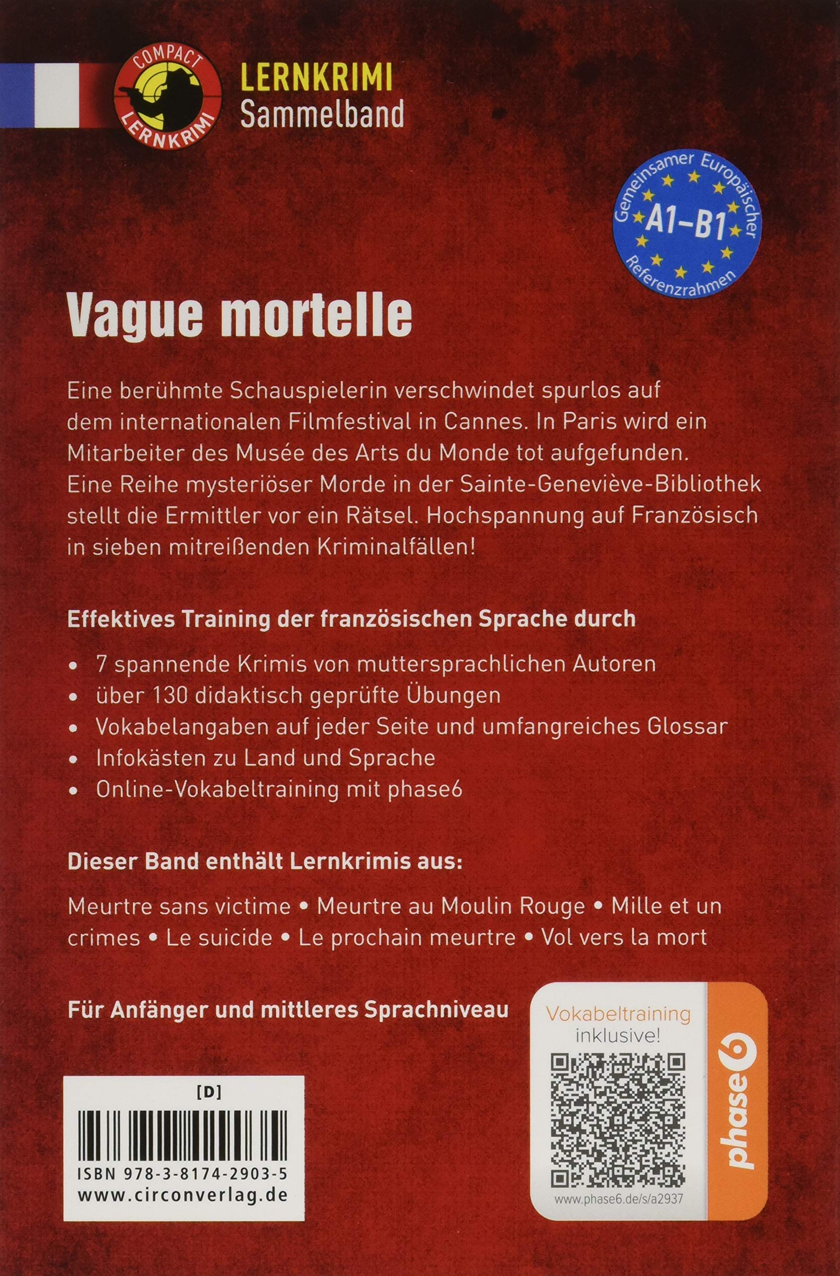 Vague mortelle: Französisch A1-B1 (Compact Lernkrimi Sammelband)